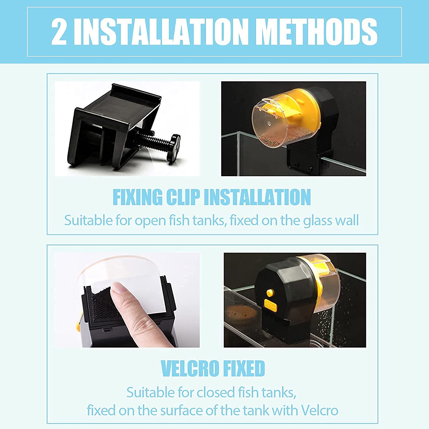Qpets Duble Fish Feeder Box Aquarium Automatic Fish Feeder Auto Fish Food Dispenser for Aquarium Food Tank Feeder Timer Aquarium Food Feeder Feeding Timer Fish Tank Dispenser Qpets Duble Fish Feeder Box Aquarium Automatic Fish Feeder Auto Fish Food Dispenser for Aquarium Food Tank Feeder Timer Aquarium Food Feeder Feeding Timer Fish Tank Dispenser